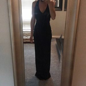 Black halter dress (bridesmaid)